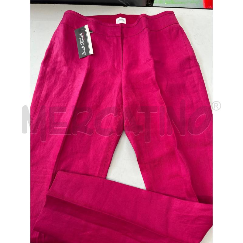 PANTALONE DONNA ARMANI COLLEZIONI LINO FUXIA  | Mercatino dell'Usato Chivasso 1