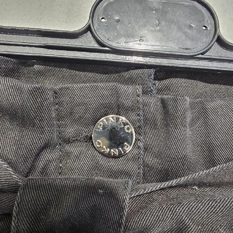 PANTALONE DONNA NERO PINKO ELASTICO CARGO  | Mercatino dell'Usato Chivasso 5