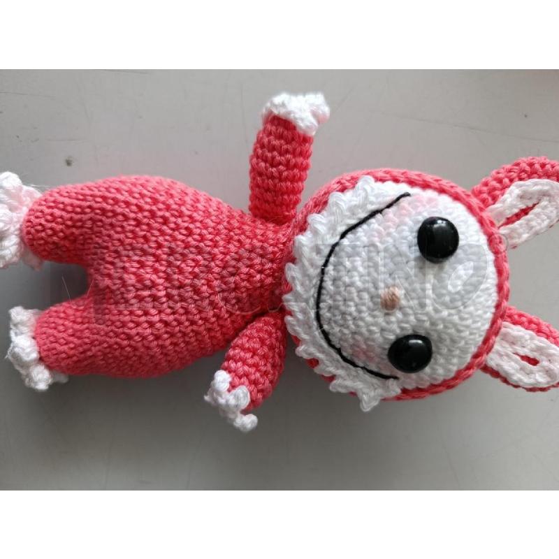 PELUCHE UNCINETTO ROSA LABUBU  | Mercatino dell'Usato Chivasso 2