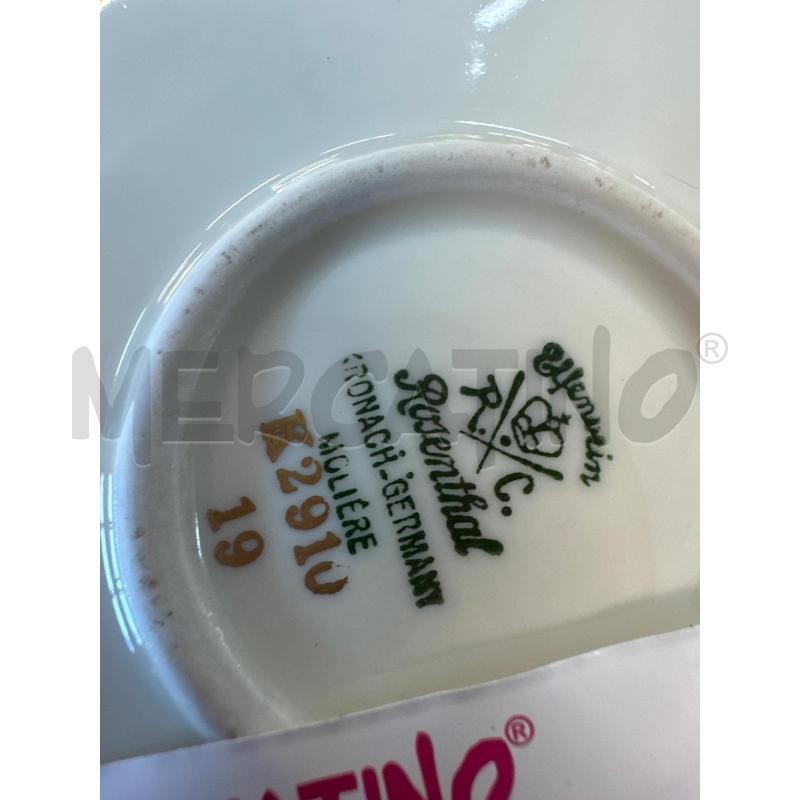 PIATTINO TRAF ROSENTHAL FLORELAE DORATO  | Mercatino dell'Usato Chivasso 2