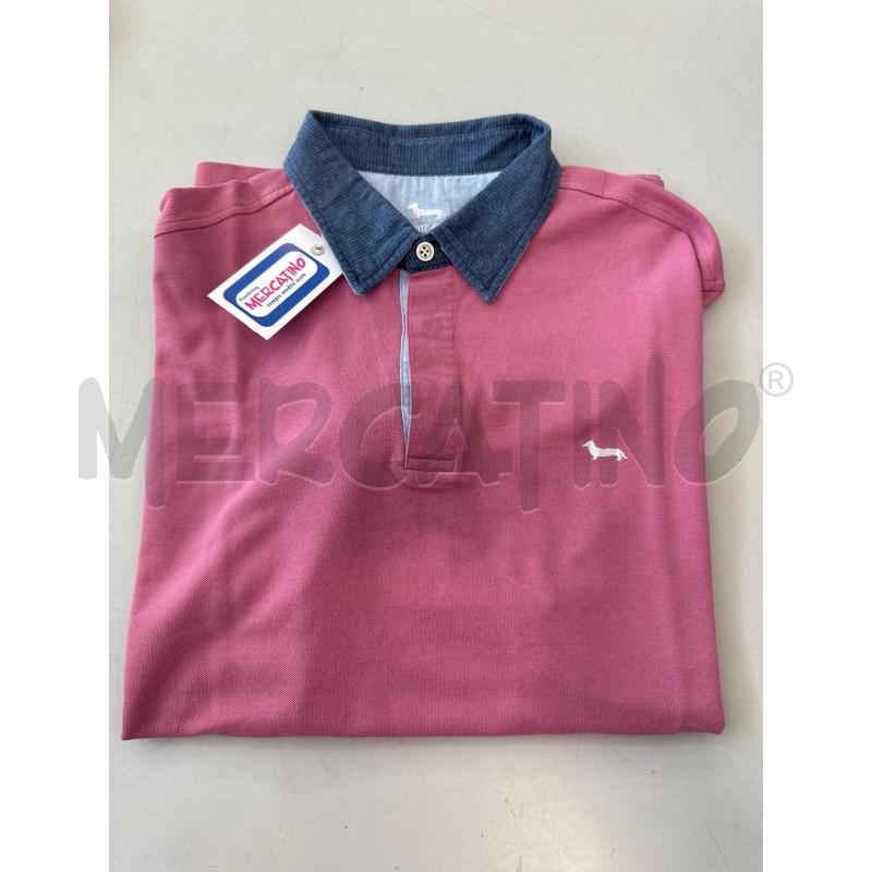 POLO UOMO HARMONT & BLAINE ROSA COLLETTO BLU | Mercatino dell'Usato Chivasso 1