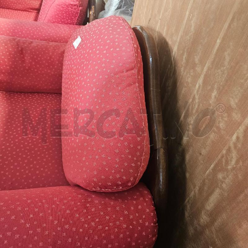 POLTRONA IN ARTE POVERA FODERA ROSSA | Mercatino dell'Usato Chivasso 4