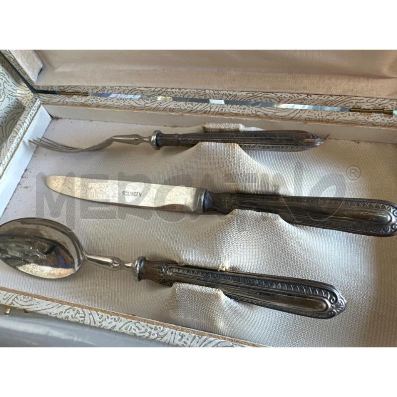 POSATE PZ. 3 SOLINGEN MANICO 800 SCATOLA  | Mercatino dell'Usato Chivasso 1
