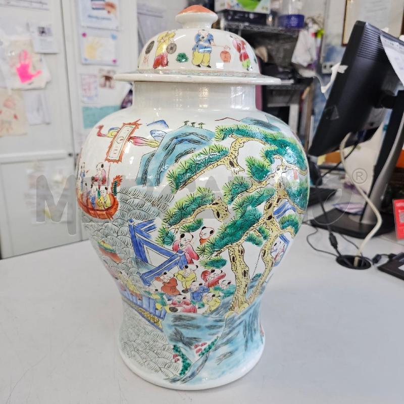POTICHE VASO ORIENTALE DIPINTO | Mercatino dell'Usato Chivasso 1