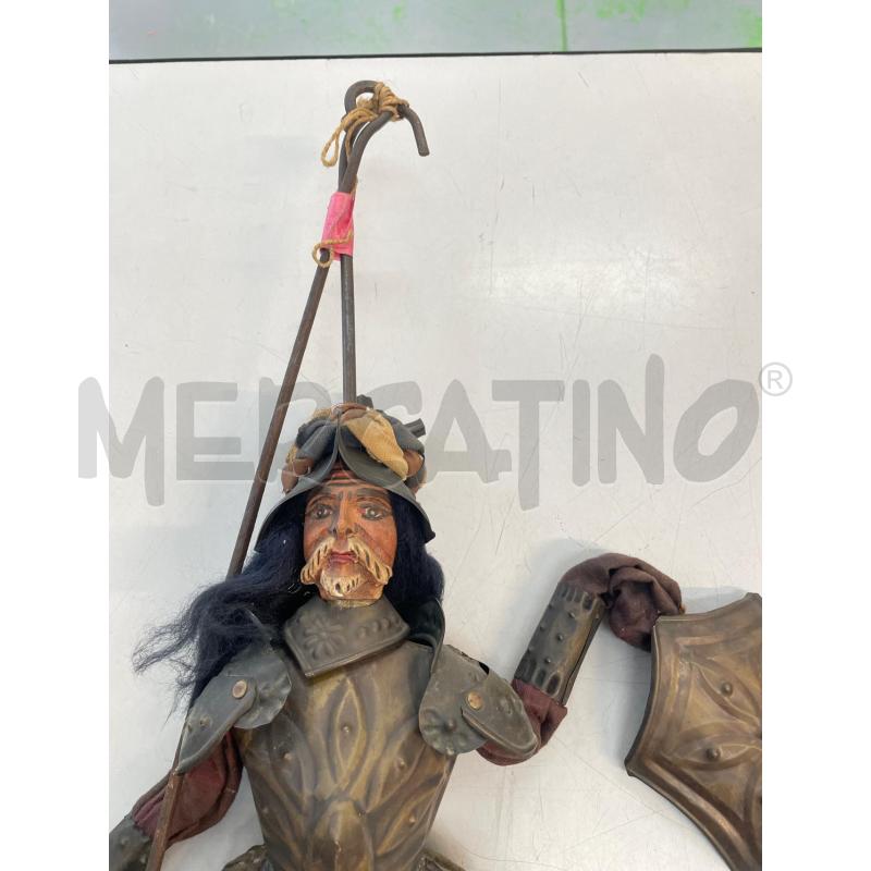 PUPO SICILIANO ANTICO MARIONETTA ASTA PUPAZZO METALLO LEGNO CORDATO  | Mercatino dell'Usato Chivasso 2