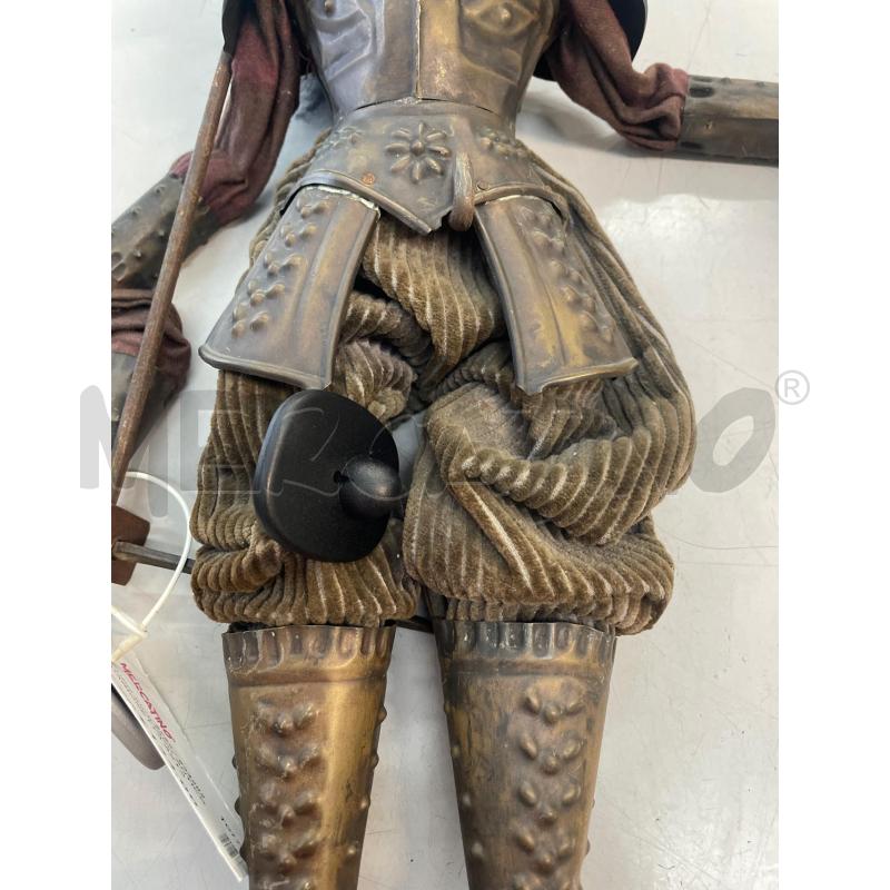 PUPO SICILIANO ANTICO MARIONETTA ASTA PUPAZZO METALLO LEGNO CORDATO  | Mercatino dell'Usato Chivasso 3