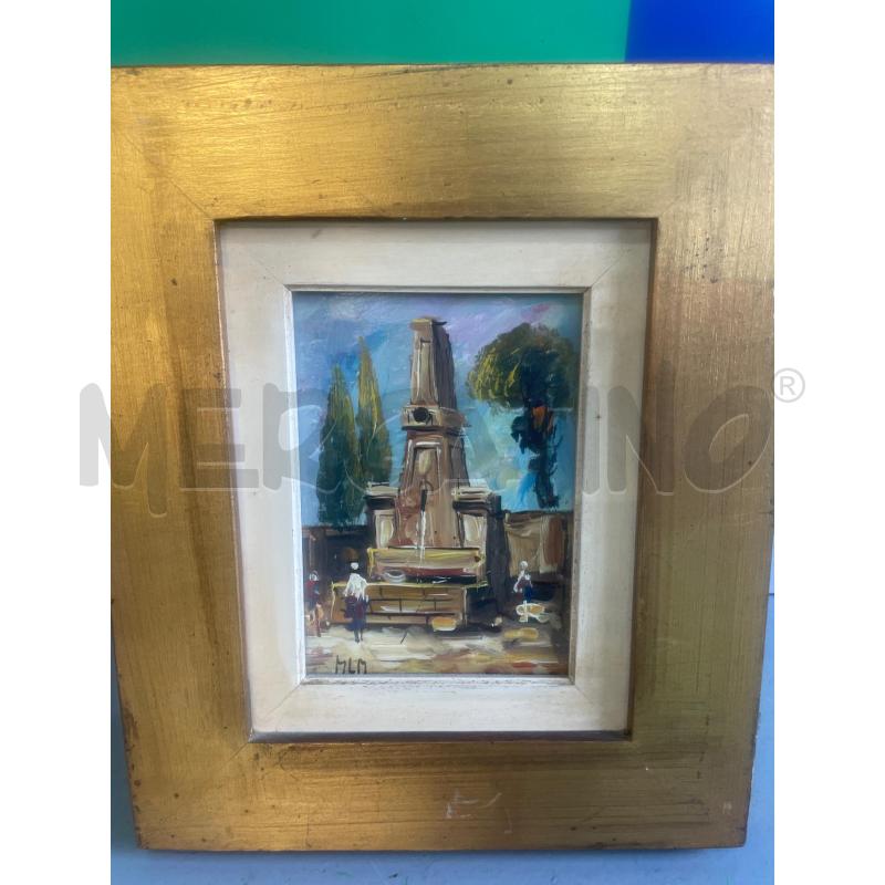 QUADRETTO CORNICE DORATA SPESSA MLM CAD 1 DISP 3 DIPINTO | Mercatino dell'Usato Chivasso 2