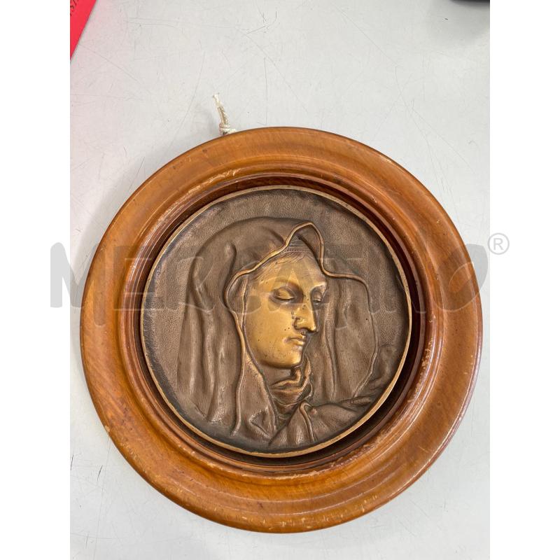 QUADRETTO ICONA TONDA MADONNA RELIGIOSA OTTONE | Mercatino dell'Usato Chivasso 1