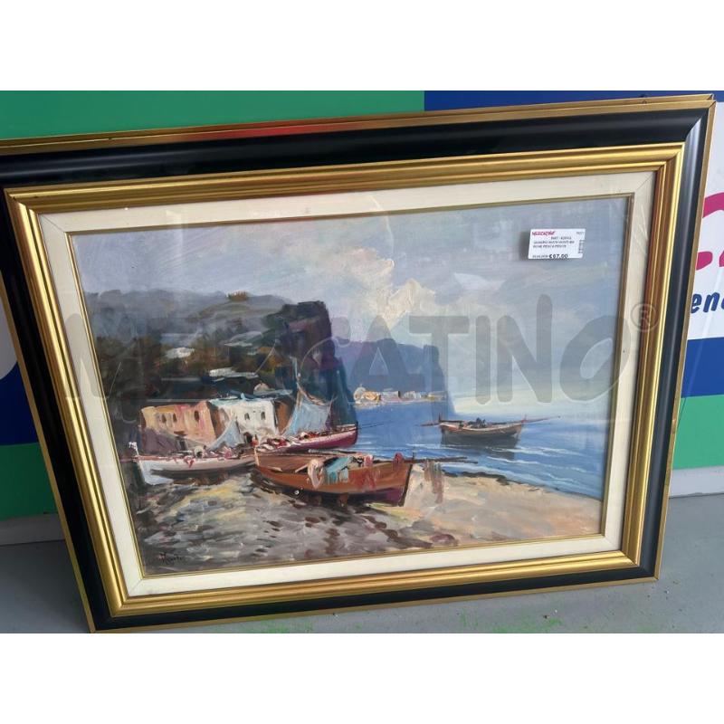 QUADRO 90X70 MONTI BARCHE PESCA PESCHERECCI MARE  MONTI CAD 1 DISP 2   | Mercatino dell'Usato Chivasso 1