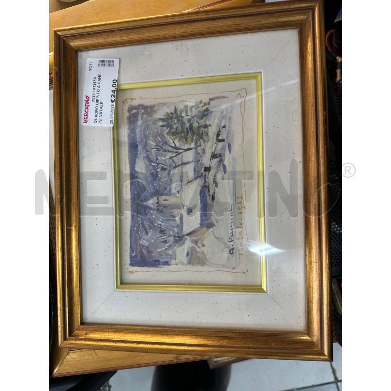 QUADRO DIPINTO A PANSINI NATALE  | Mercatino dell'Usato Chivasso 1