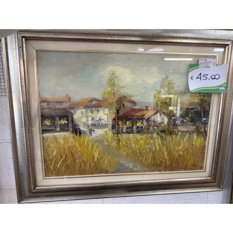 QUADRO FRANCESCO ZAN PAESAGGIO CASCINALI CAMPO GRANO  | Mercatino dell'Usato Chivasso 1