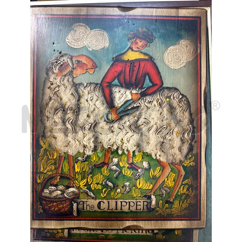 QUADRO LEGNO MESTIERI CADE 1 DISP 2 | Mercatino dell'Usato Chivasso 1