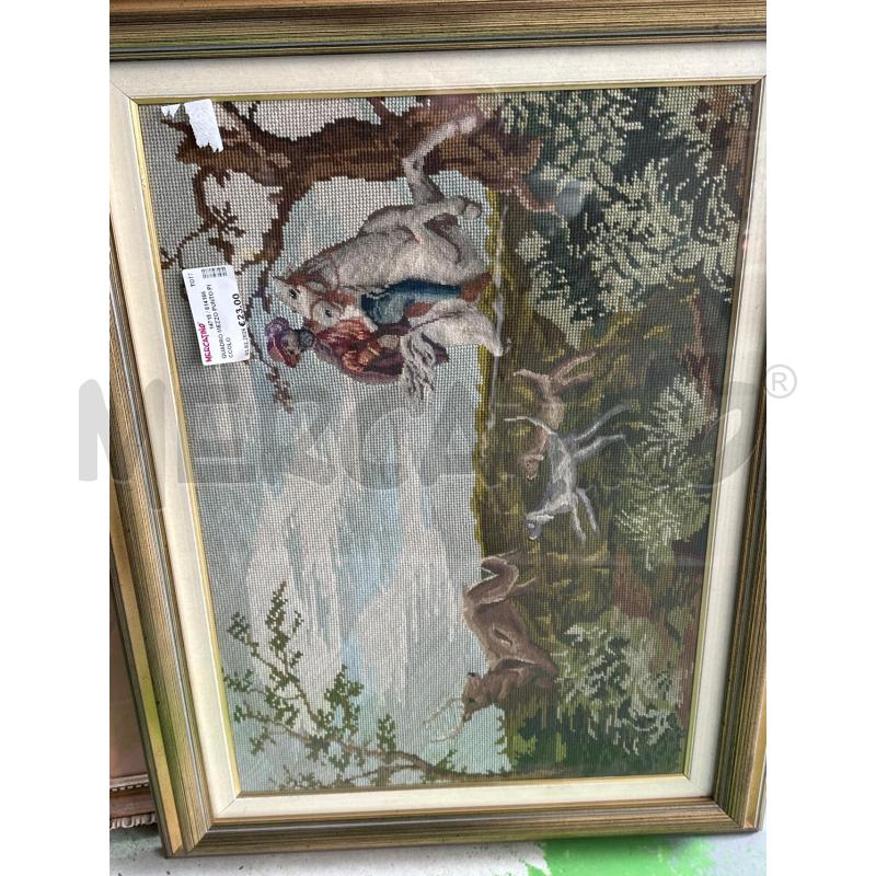 QUADRO MEZZO PUNTO PICCOLO | Mercatino dell'Usato Chivasso 1