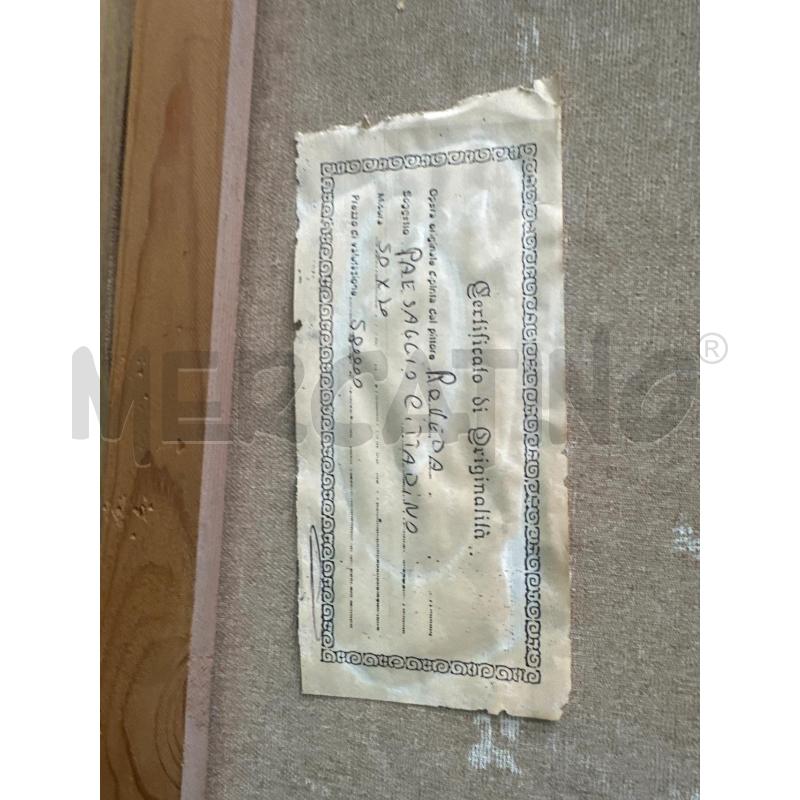 QUADRO OVENDA 90X70 PAESAGGIO CITTADINO PORTA  | Mercatino dell'Usato Chivasso 3