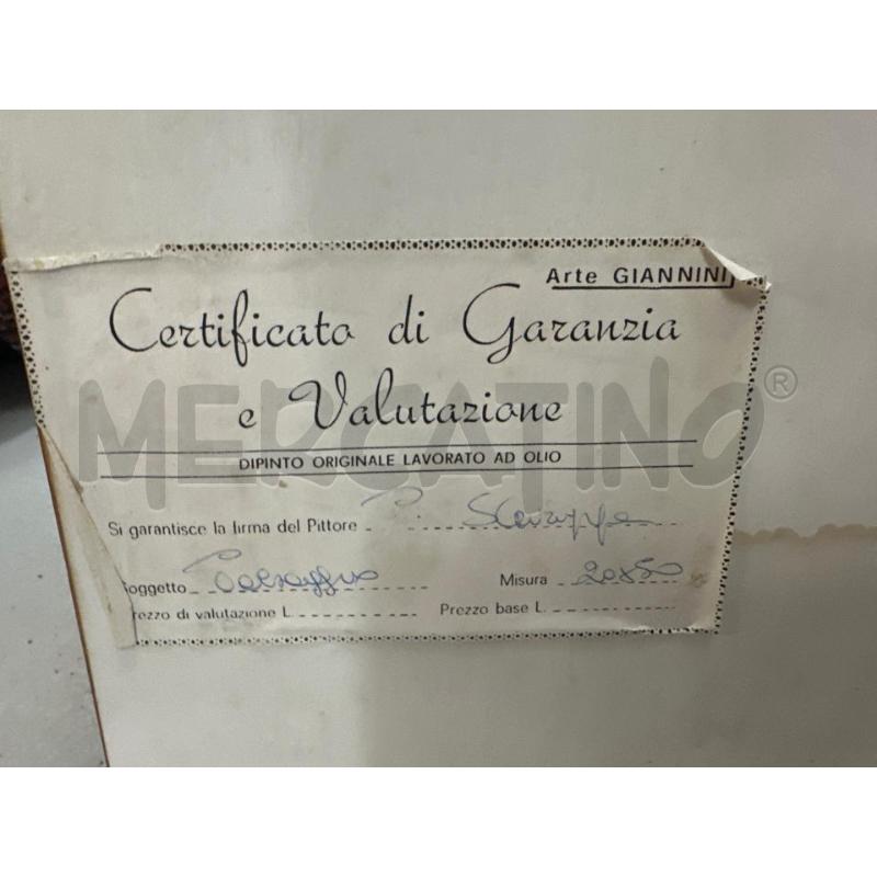 QUADRO PAESAGGIO CASALE SULLO SFONDO ALBERO 20X50  | Mercatino dell'Usato Chivasso 3