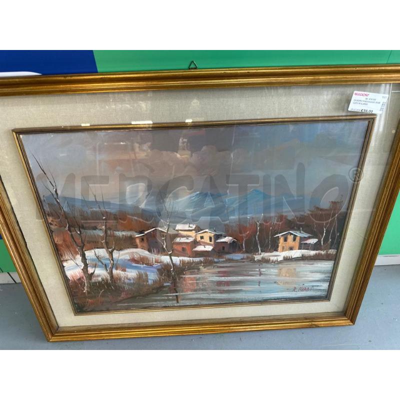 QUADRO PAESAGGIO INNEVATO R ILARDI  | Mercatino dell'Usato Chivasso 1