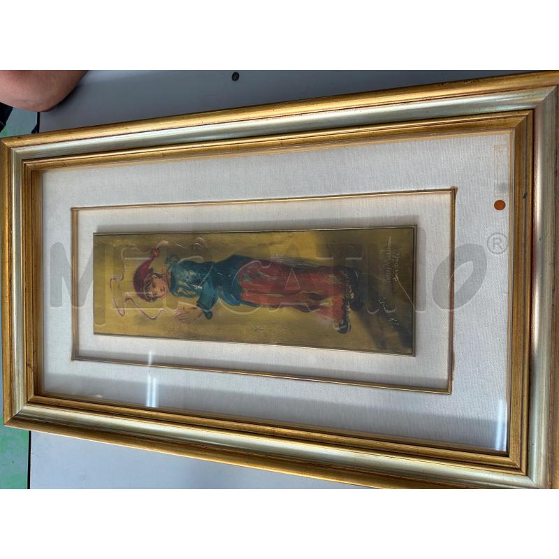 QUADRO PIERRE OCTAVE FASANI PIERROT 13X41 OLIO SU TAVOLA  | Mercatino dell'Usato Chivasso 1