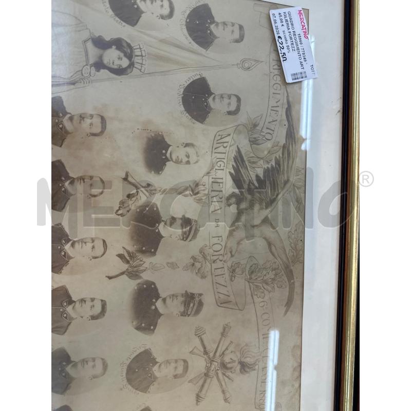 QUADRO REGGIMENTO ARTIGLIERIA FORTEZZA  | Mercatino dell'Usato Chivasso 3