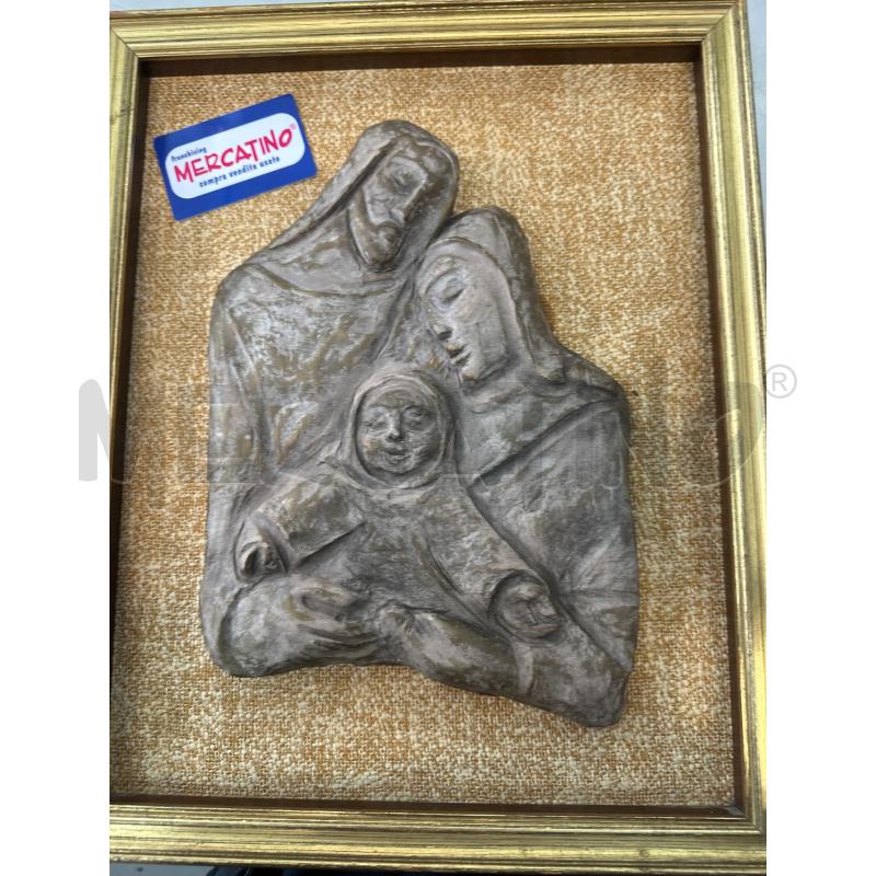 QUADRO RILIEVO ICONA CORNICE ORO  | Mercatino dell'Usato Chivasso 1