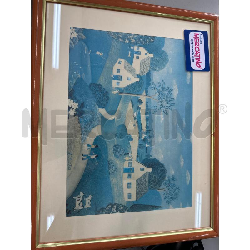 QUADRO STAMPA NAIF CAD 1 DISP 2 L PRATO  | Mercatino dell'Usato Chivasso 1