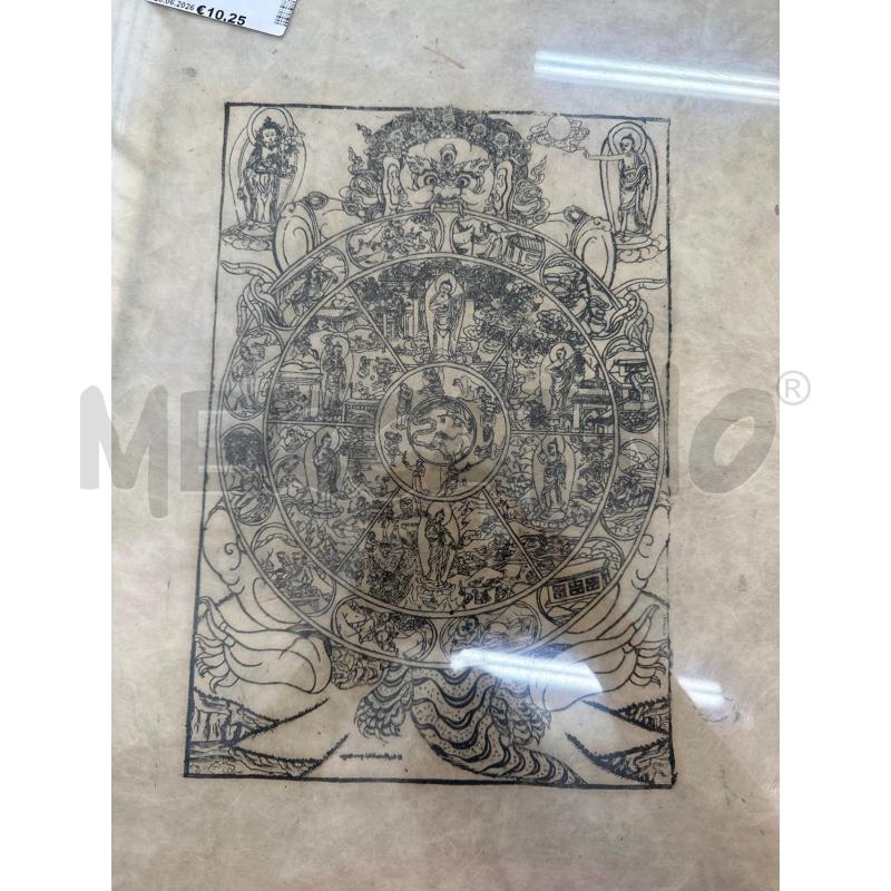 QUADRO SU PERGAMENA ORIENTE  | Mercatino dell'Usato Chivasso 1