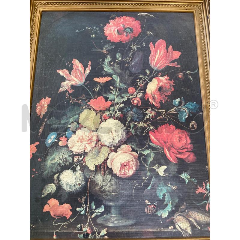 QUADRO TECA FIORI | Mercatino dell'Usato Chivasso 3