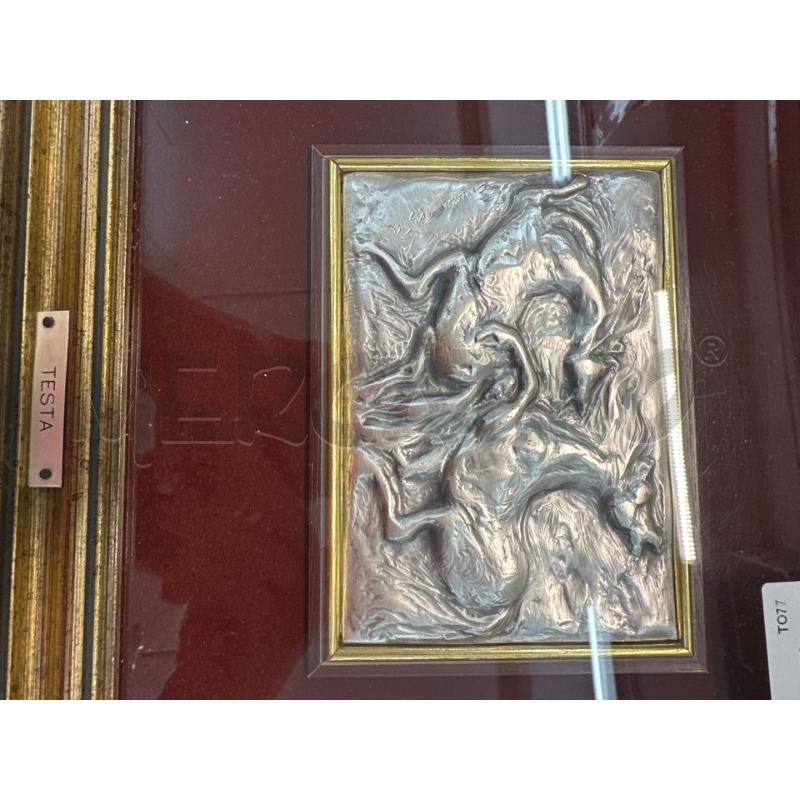 QUADRO TESTA RILIEVO ARGENTATO  | Mercatino dell'Usato Chivasso 2