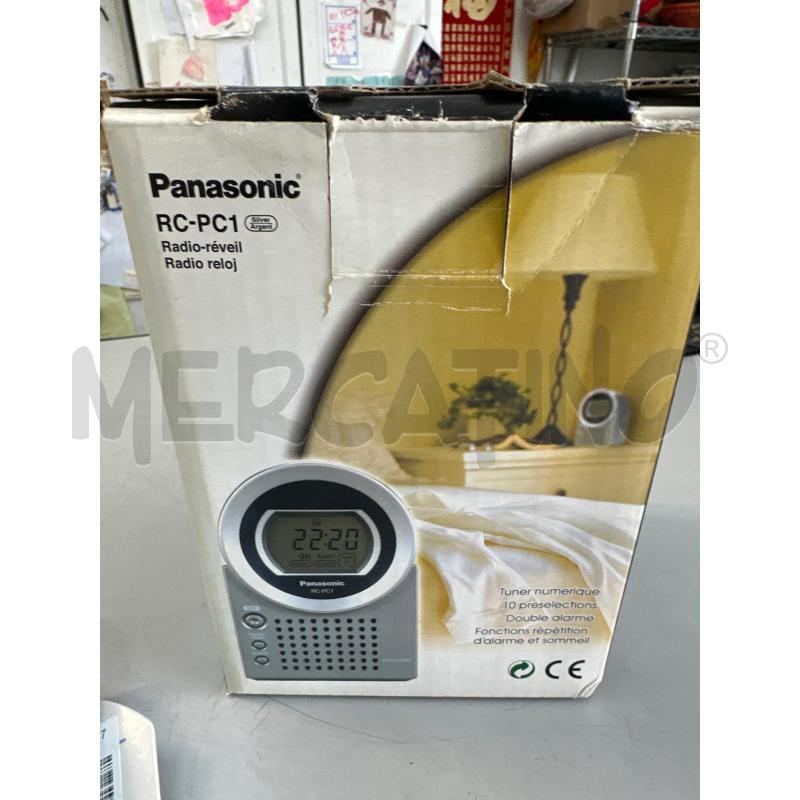 RADIOSVEGLIA PANASONC RC PC1 SCATOLATA NUOVA  | Mercatino dell'Usato Chivasso 1