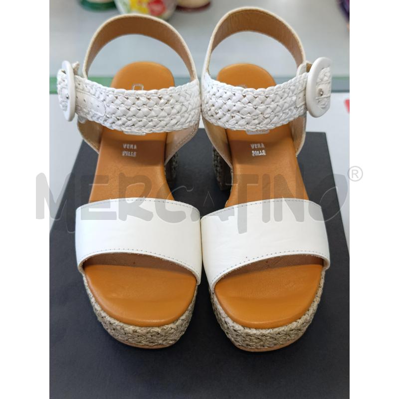 SANDALI DONNA BIANCO CON TE 36 | Mercatino dell'Usato Chivasso 2