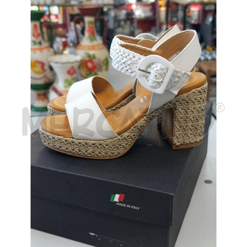 SANDALI DONNA BIANCO CON TE 36 | Mercatino dell'Usato Chivasso 3