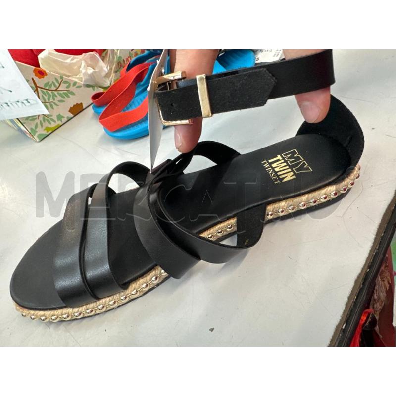 SANDALI DONNA MY TWIN NERI BORCHIE  | Mercatino dell'Usato Chivasso 1