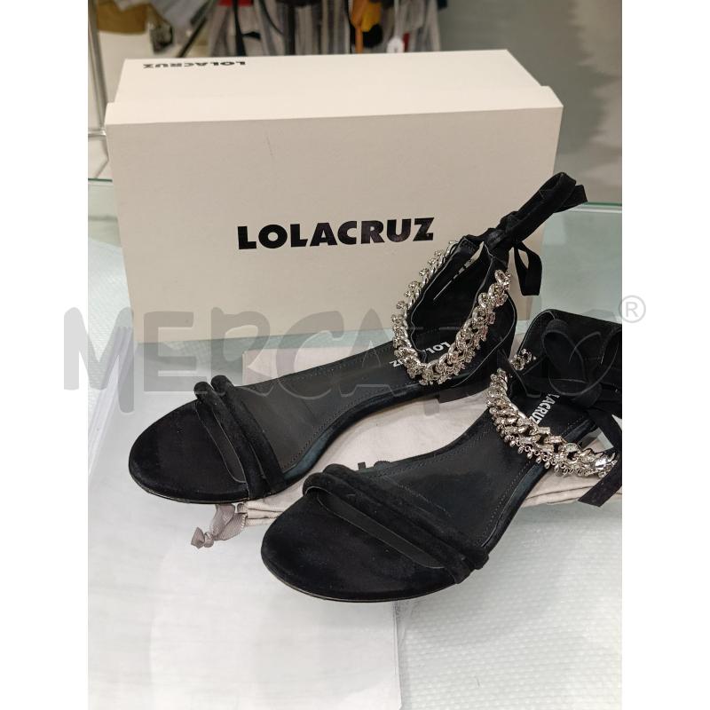 SANDALI DONNA NERO LOLA CRUZ | Mercatino dell'Usato Chivasso 1