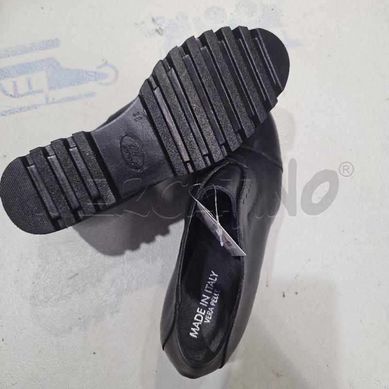SCARPE DONNA NUOVE  MADE IN ITALY PELLE NERA PLATFORM | Mercatino dell'Usato Chivasso 4