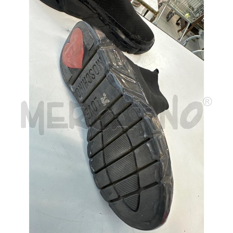 SCARPE DONNA SNEAKERS NERE TELATE LOVE MOSCHINO  | Mercatino dell'Usato Chivasso 2