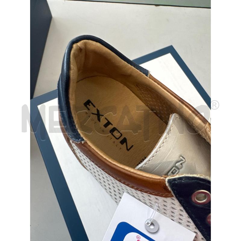 SCARPE UOMO EXTON BIANCHE BLU TRAF  | Mercatino dell'Usato Chivasso 2
