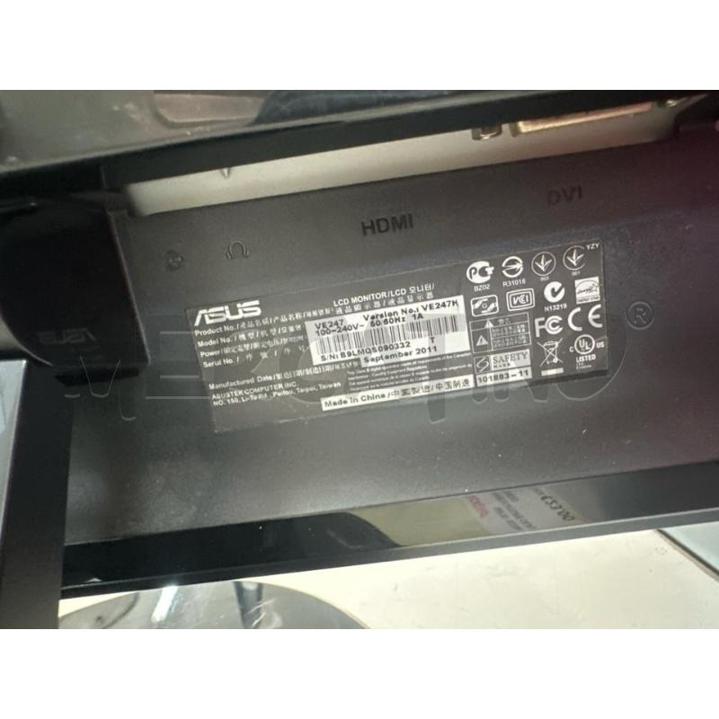 SCHERMO PC ASUS VE247H   DA 27 POLLICI HDMI DVI VGA . | Mercatino dell'Usato Chivasso 2