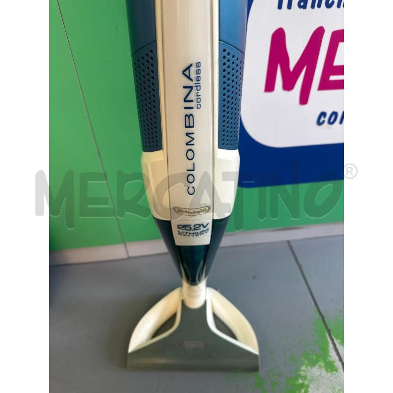 SCOPA ELETTRICA DELONGHI CORDLESS BIANCA BLU  | Mercatino dell'Usato Chivasso 2