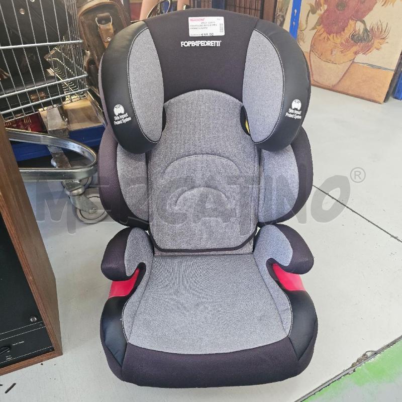 SEGGIOLINO AUTO FOPPAPEDRETTI ISOFIX GRIGIO NERO | Mercatino dell'Usato Chivasso 1