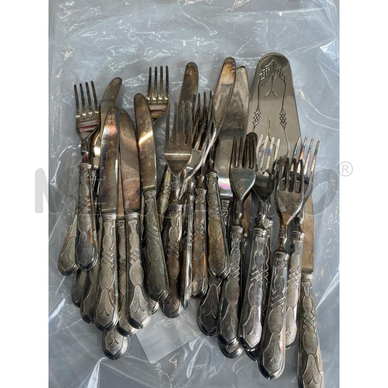 SERVIZIO POSATE 11+12+ PORTATE SILVER PLATED  | Mercatino dell'Usato Chivasso 1