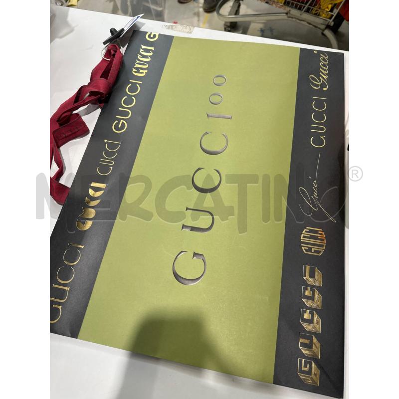 SHOPPER  MEDIA GUCCI 100 LOGO NERO  | Mercatino dell'Usato Chivasso 1