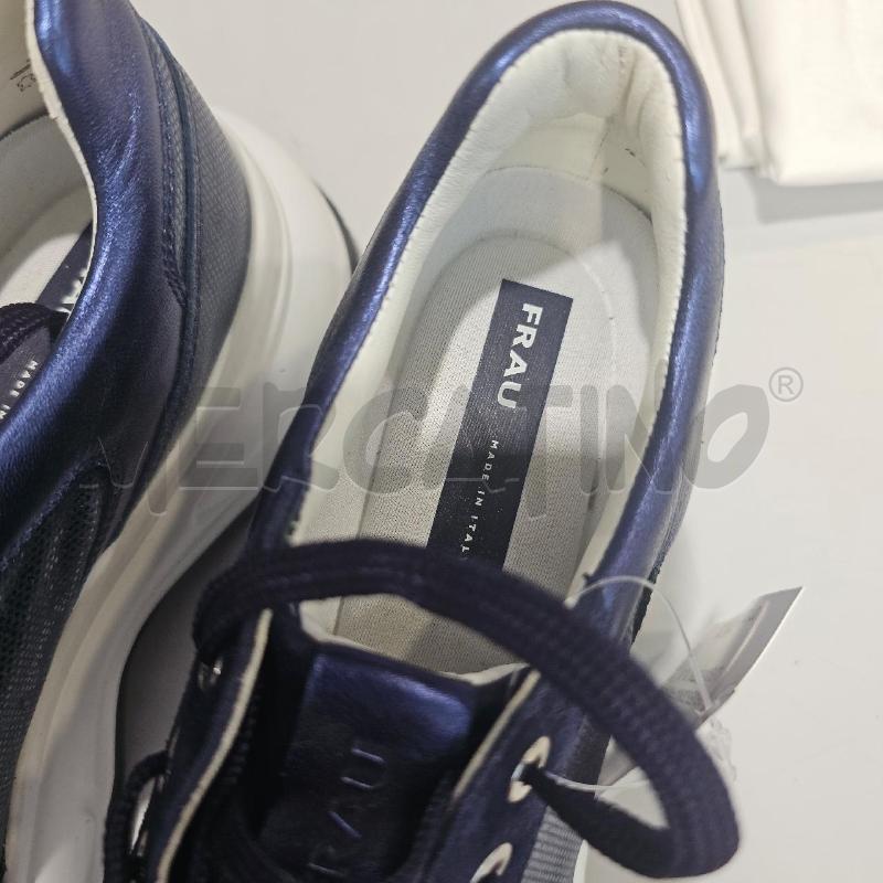 SNEAKERS DONNA FRAU BLU BIANCHE STRINGATE | Mercatino dell'Usato Chivasso 2