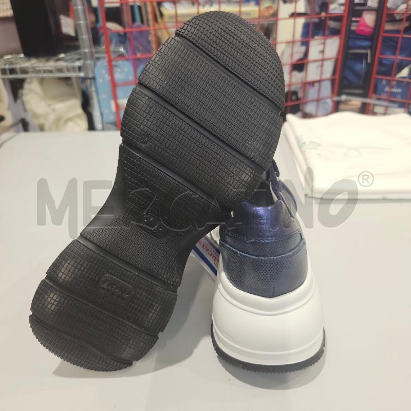 SNEAKERS DONNA FRAU BLU BIANCHE STRINGATE | Mercatino dell'Usato Chivasso 3