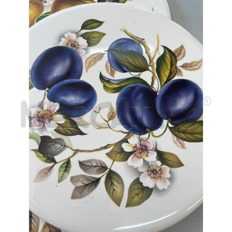SOTTO PENTOLA CERAMICA H&R JOHNSON LTD MADE IN ENGLAND FRUTTA 4 PZ | Mercatino dell'Usato Chivasso 2