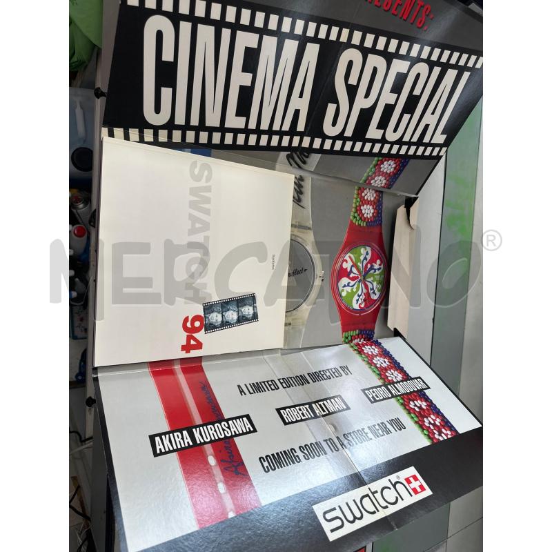 SWATCH CINEMA SPECIAL 1994 THE CLUB STRAPPO SUL CARTONCINO  | Mercatino dell'Usato Chivasso 1