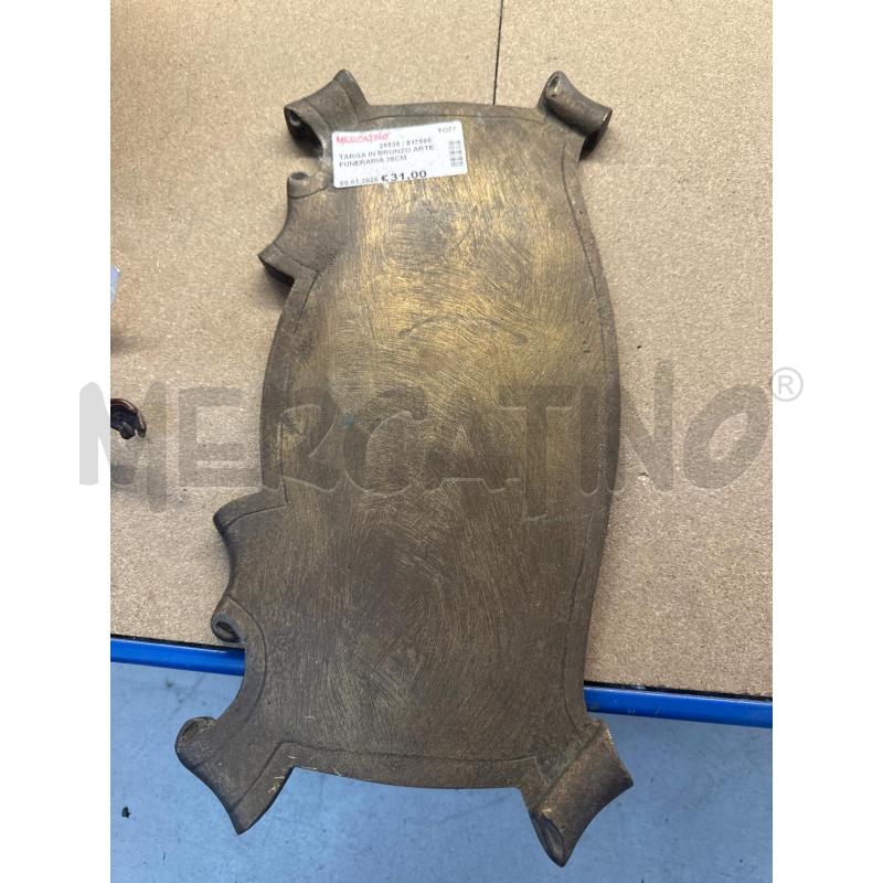 TARGA IN BRONZO ARTE FUNERARIA 38CM | Mercatino dell'Usato Chivasso 1