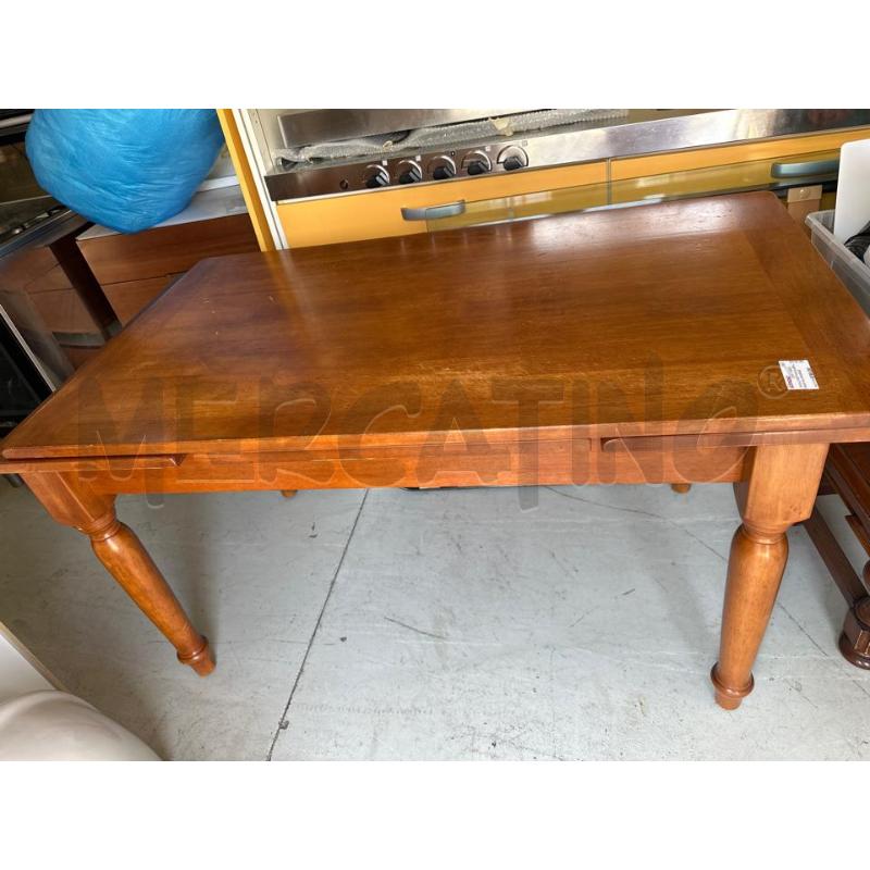 TAVOLO RETTANGOLARE LEGNO ALLUNGABILE | Mercatino dell'Usato Chivasso 1