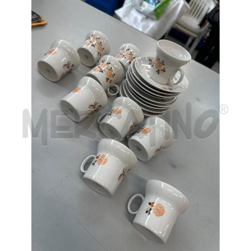 TAZZINE PZ 10 + 10 + TEIERA BAVARIA ARTZBERG FIORE ARANCIO FOGLIE  | Mercatino dell'Usato Chivasso 1