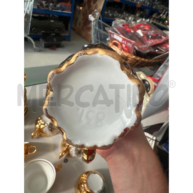 TAZZINE PZ 12 INNAMORATI PLACCATO ORO TEIERA LATTIERA ZUCCHERIERA  | Mercatino dell'Usato Chivasso 3