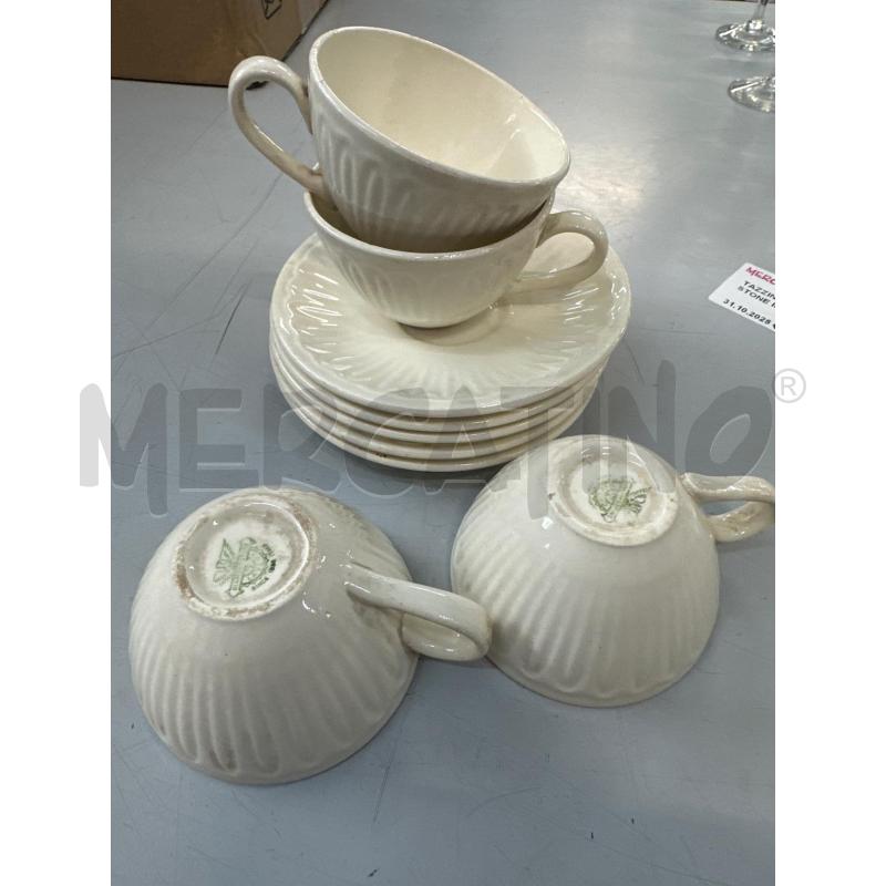 TAZZINE PZ 4 DIAMOND STONE INIZIO 900 PLISSETT PIATTINI  | Mercatino dell'Usato Chivasso 1