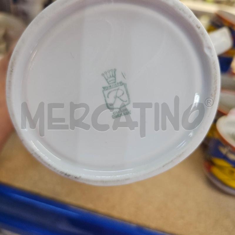 TEIERA BIANCA BAVARIA  CERAMICA BORDO ORO BLU | Mercatino dell'Usato Chivasso 3